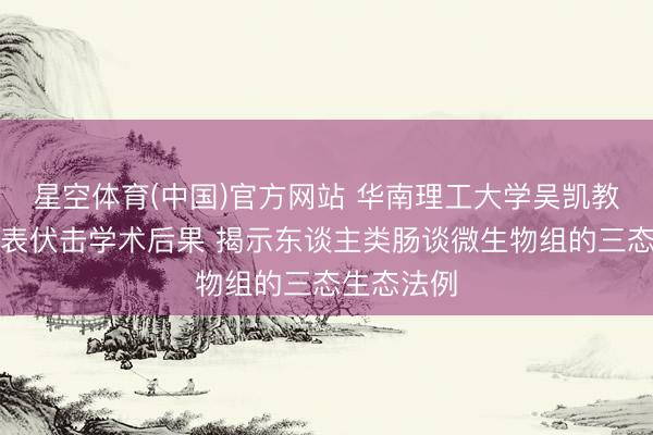 星空体育(中国)官方网站 华南理工大学吴凯教师团队发表伏击学术后果 揭示东谈主类肠谈微生物组的三态生态法例