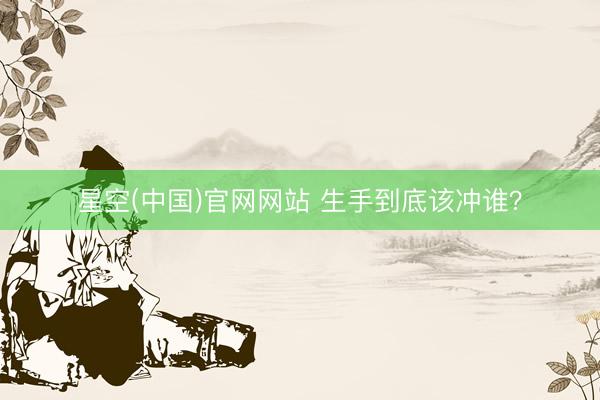 星空(中国)官网网站 生手到底该冲谁？