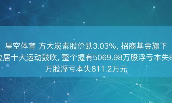 星空体育 方大炭素股价跌3.03%， 招商基金旗下2只基金位居十大运动鼓吹， 整个握有5069.98万股浮亏本失811.2万元